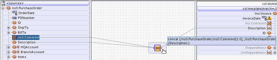 Description of xslt-func-add-complete.gif follows Description of xslt-func-add-complete.gif follows