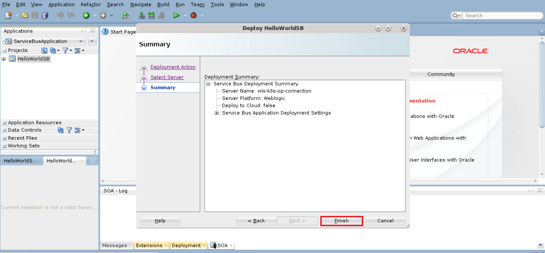 JDEV OSB Deployment summary JDEV OSB Deployment summary