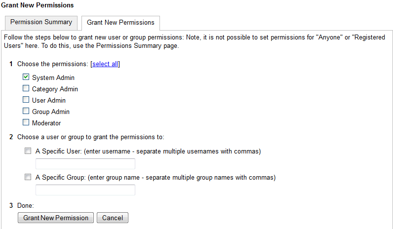 Granting the Administrator Role on WebCenter Portal's Discussion Server