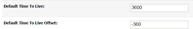 This image shows the default time setting page.