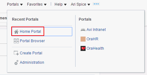 Description of wcsug_portals_menu.gif follows