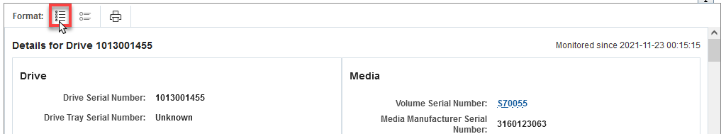 Table toolbar with List View icon noted.