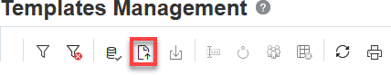 Import Template icon noted in toolbar.