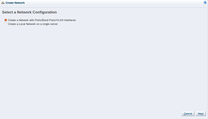 This figure shows the Create Network step in the Create Network wizard.
