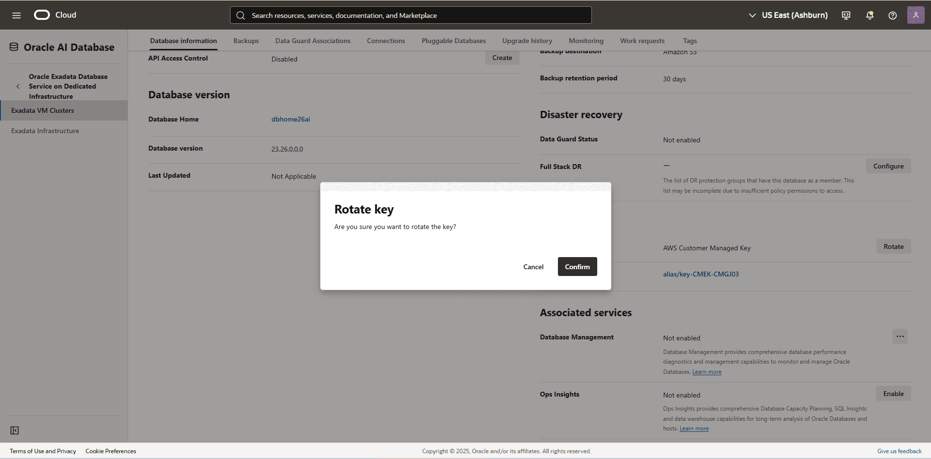 screenshot shows how to rotate a key.