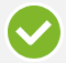 白色のチェックマークが付いた緑色の円。 白色のチェックマークが付いた緑色の円。