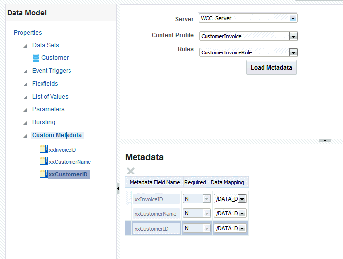 Loaded Metadata