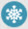 冻结图标是一朵带蓝色背景的雪花